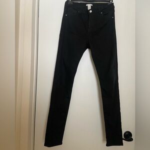 High waisted Skinny Black Jeans